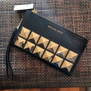 COPY - Michael Kors Jet Set Double Zip Wristlet Leather